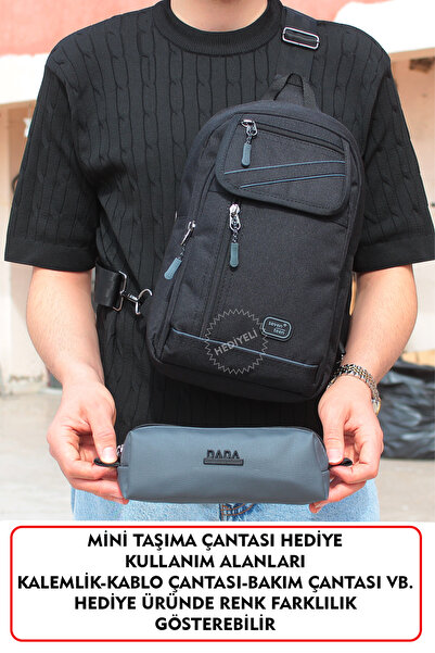 Dada Functional Back Chest and Single Shoulder Bag, Dual-Use, Waterproof Fabr...