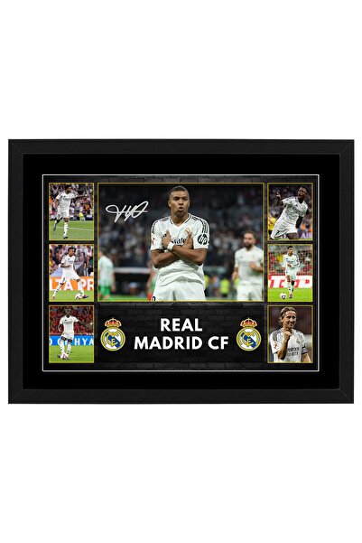HWC Trading Real Madrid CF 2024 A3 Framed Memorabilia Photo Display, Pre Prin...