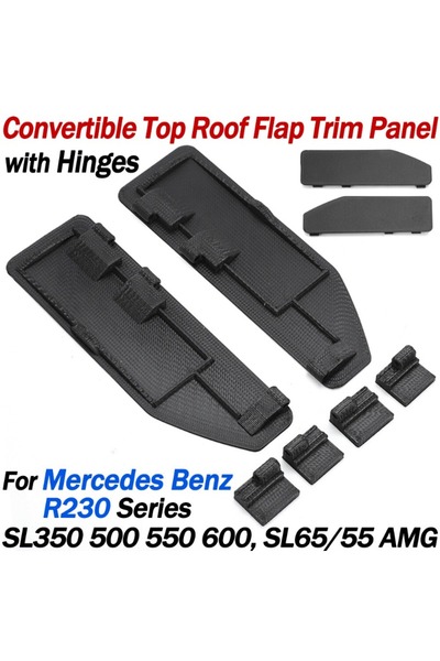 Choice Upgrade Convertible Top Flap Trim Roof Panel Cover Repair Kit For Merc...