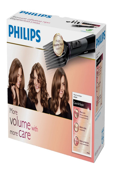 Philips HP8655/00 Care hacim ve dalgalı Airstyler (1000 W, iyon özelliği), siyah