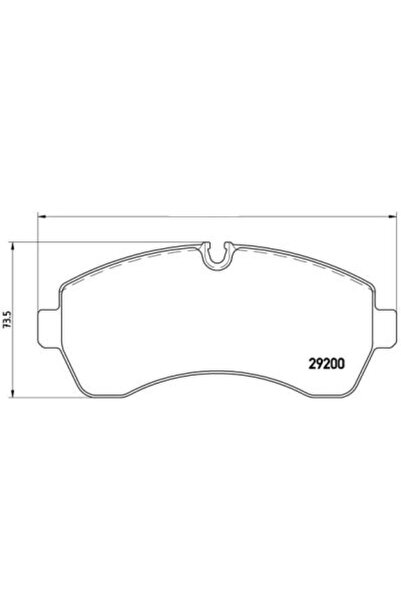 SRLine Set placute frana fata Mercedes Sprinter (906/907/910), 06.2006-2018; ...