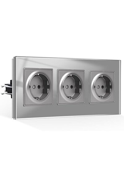 CnBingo Priza Tripla, CNBINGO, Siguranta Pentru Copii, 16A 250V, Sticla Secur...