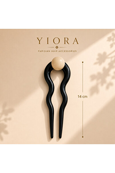 yiora Seria Premium Cataramă din os, model francez, cu detalii Topçuk, import...