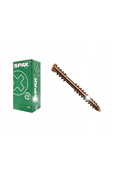 ABC SPAX Șuruburi pentru terase A2 200 bucăți TX 5.0*50MM SPAX-D T25 Auriu ve...