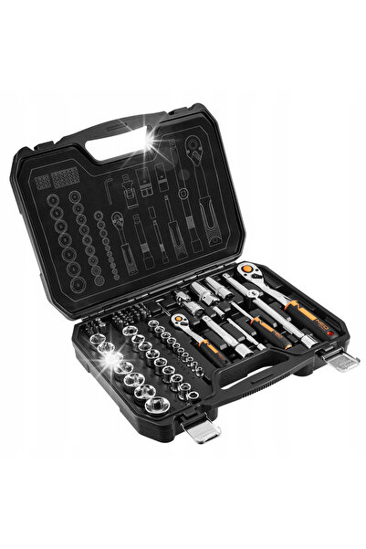 NEO Tools SET CHEI TUBULARE 1/4'' 1/2'' 73 PIESE 10-054