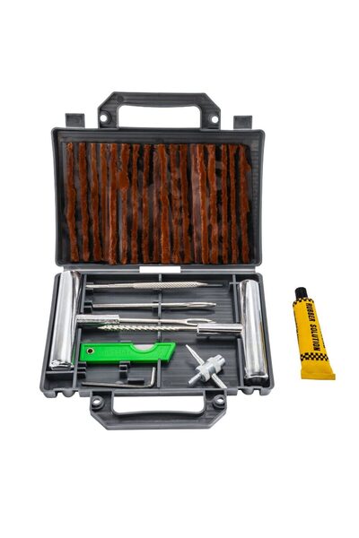Powermat Kit de reparare auto pentru anvelope fara cauciuc, 30 piese,