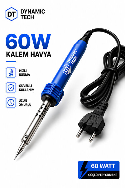 DynamicTech Profesyonel Lehim Makinesi Kalem Havya 60 Watt