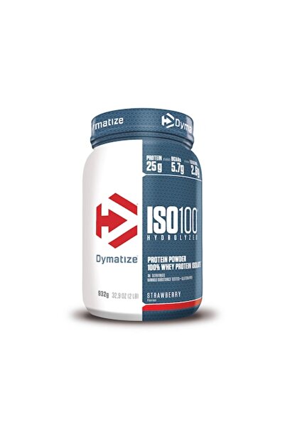 Dymatize ISO 100 Izolat proteic din zer cu armă căpșuni, 0.9 kg