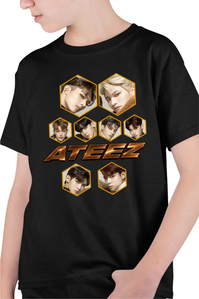 OEM Детска тениска Ateez Корея Кпоп