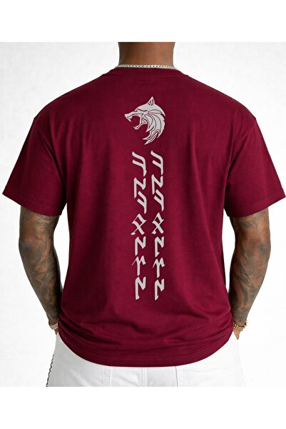 VEK Kökbörü Oversize T-Shirt Göktürk Letters Special Design 100% Cotton Unisex