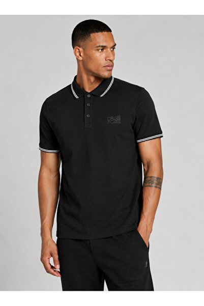 Cavalli Class Tricou negru bărbătesc - M