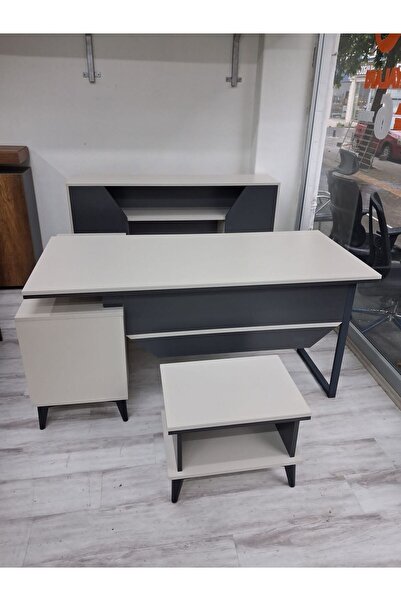 ENG OFİS MOBİLYALARI MODERN YONCA MASA TAKIMI 3 PARÇA KOLTUKSUZ