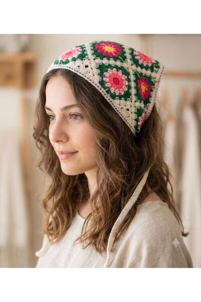 Yağmur Giyim Bohemian Knitted Bandana 2009