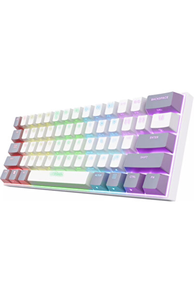 Trust Tastatura mecanica wireless GXT 873 Acira alba RGB Tenkeyless 26052