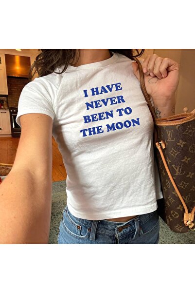 Grafftee Clothing I Have Never Been to Moon Printed Women's Body Tee