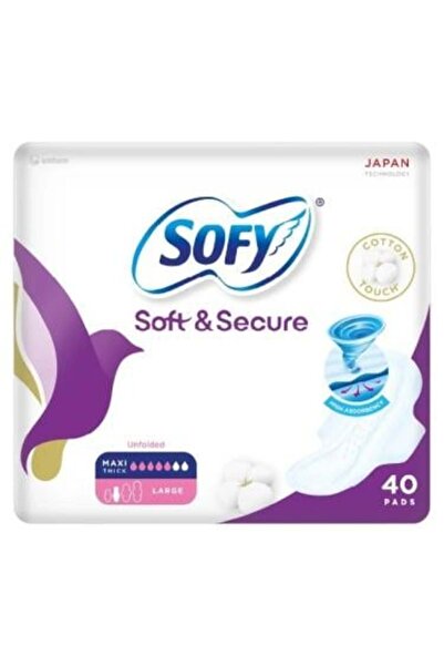 sofy Sofy Soft Safe Large Size Sanitary Pads with Wings - 40 Pads