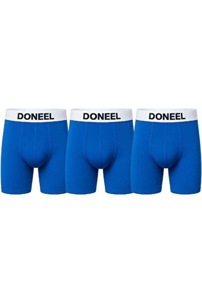 doneel Premium Men's Cotton Long Trunk Underwear, 3-Pack