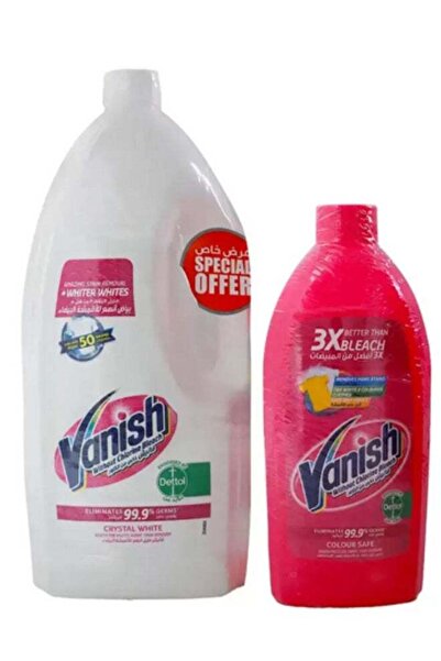 Vanish مزيل البقع للأقمشة البيضاء + مزيل بقع متعدد الاستخدامات للأقمشة - 1.8 ...
