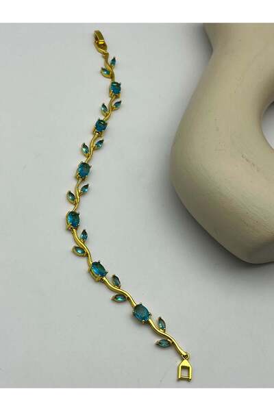 BİJU YILMAZ Turquoise Stone Ivy Bracelet - 26Blks10