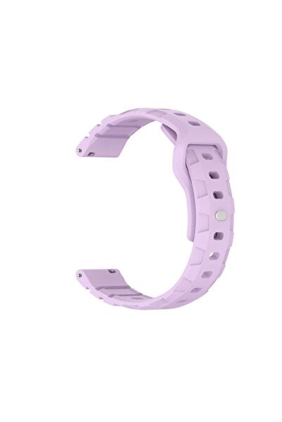 OEM Λουράκι σιλικόνης με σχέδιο πανοπλίας για Amazfit Stratos 2s/3 Μωβ