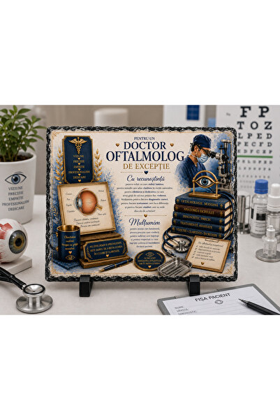 hiperborea Placă ardezie - pentru un Doctor Oftalmolog de Excepție