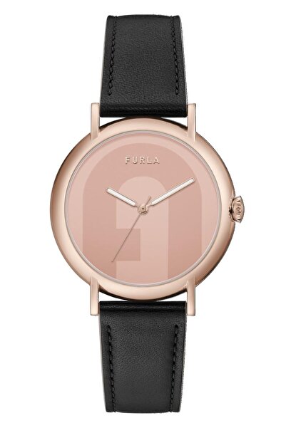 FURLA Watches Women's Stainless Steel Quartz Dress Watch with Leather Strap, ...