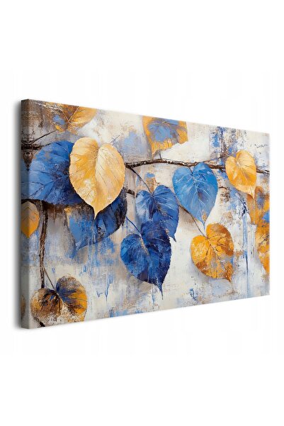DecoWalls Tablou Pe Panza Cu Rama, Decowalls, Frunze Colorate, 120x80 cm, Pri...