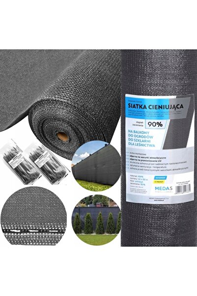 Kraft&dele Plasă de umbrire pentru gard și balcon, 1,2x50m, 90% UV, rezistentă.