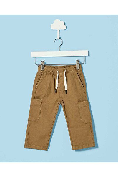 REDTAG Infant Boys Beige Pull-On Cargo Pants
