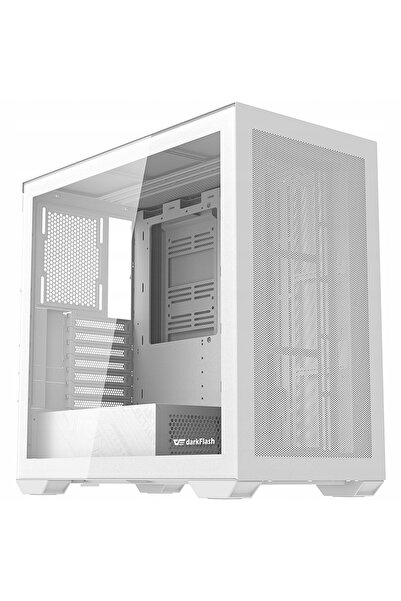 Kraft&dele Carcasă PC Darkflash DLX4000 Glass Medium Tower cu fereastră, albă