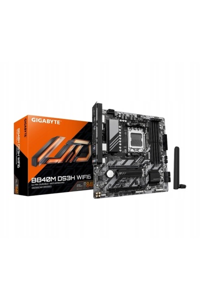 Kraft&dele Placă de bază Gigabyte B840M DS3H WIFI6 microATX AMD Ryzen AM5 4x ...