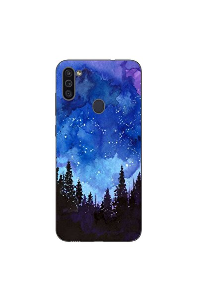OEM Husa compatibila cu Samsung Galaxy A11 Silicon Gel Tpu Model Night Forest