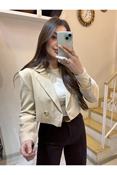ROSSA Keten Kısa Blazer Ceket