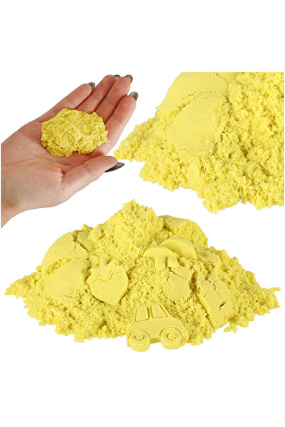 zola Nisip cinetic, 1 kg, ușor de modelat, galben