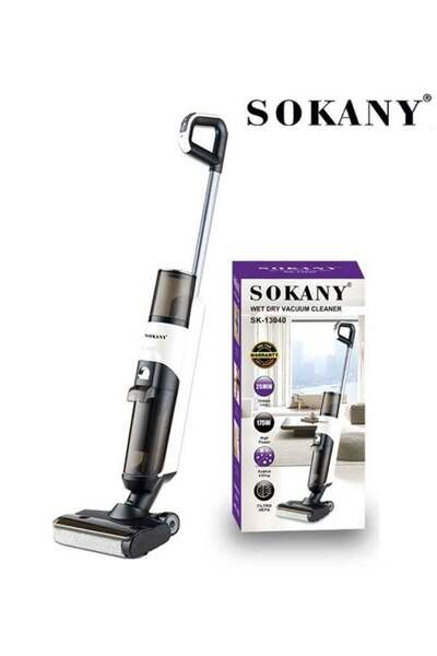 SOKANY Wet& Dry Cordless Vacuum Cleaner and Mop, Smart Vacuum Mop with Self-C...