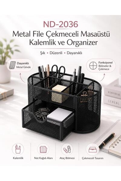Need ND-2036 Metal File Çekmeceli Masaüstü Kalemli