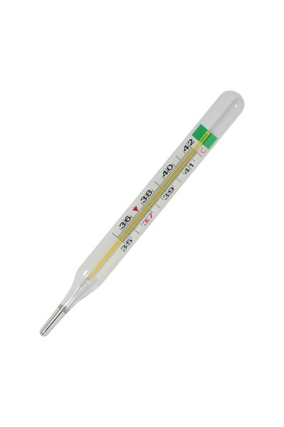 Perfect Medical Клиничен термометър, без живак, течен метал в стъкло, галий, ...