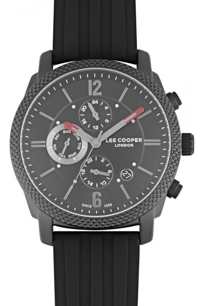 Lee Cooper Ceas de modă negru pentru bărbați LC07428.651 pentru un aniversare