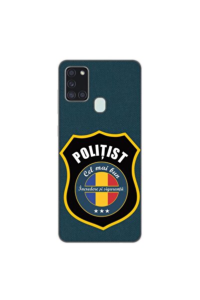 OEM Θήκη συμβατή με Samsung Galaxy A21s από σιλικόνη gel TPU με σχέδιο αστυνο...