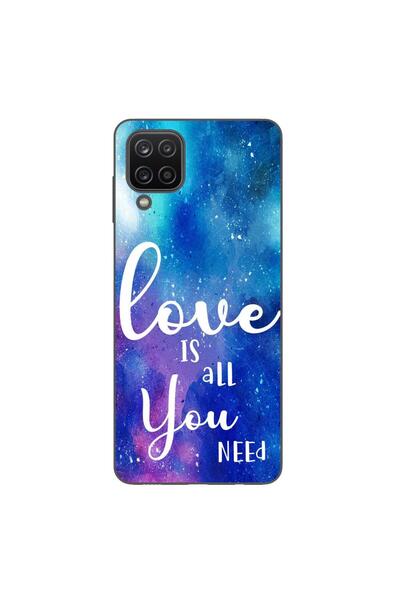 OEM Husa compatibila cu Samsung Galaxy A12 Silicon Gel Tpu Model Love Is All ...