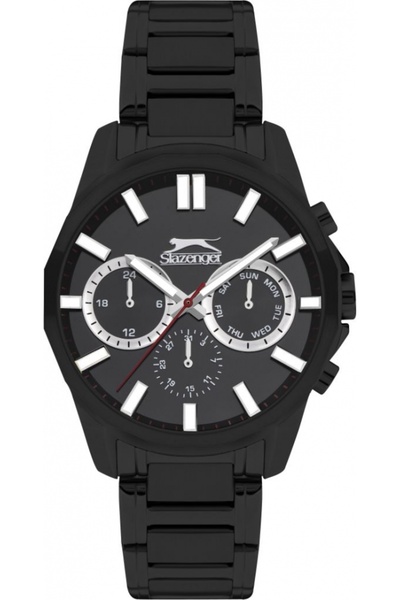 Slazenger Ceas bărbătesc SL.09.2300.2.05 — negru, la modă, ideal ca un cadou.