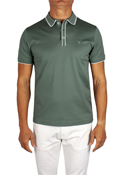 FORMENTİ Tricou pentru bărbați cu guler polo, 100% bumbac, FSP-1603 kaki
