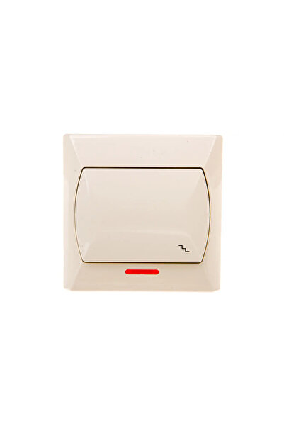 OSPEL Conector scară cu lumină portocalie AKCENT ŁP-3AS/01 bej