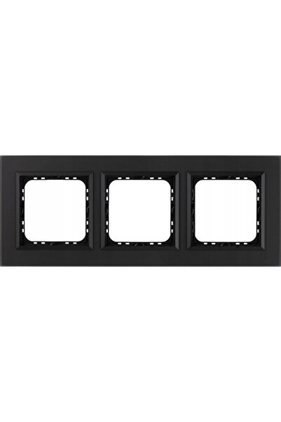 OSPEL SONATA Ramă triplă geam negru mat R-3RGC/79/33