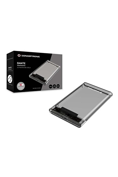 CONCEPTRONIC DANTE03T carcasă disc memorie Cutie protecție HDD/SSD Transparen...