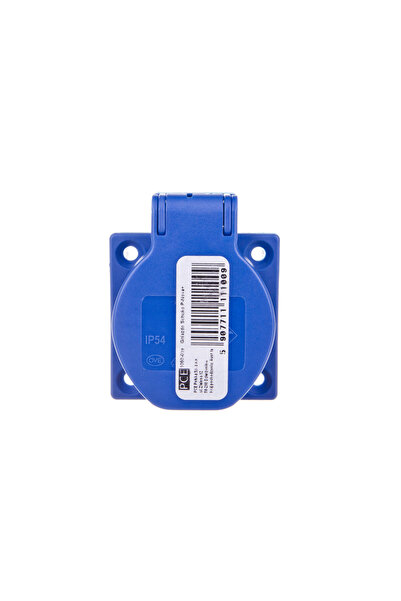 PCE Priză de bord 10/16A 2P+Z 230V Schuko albastru IP44 1050-0bs