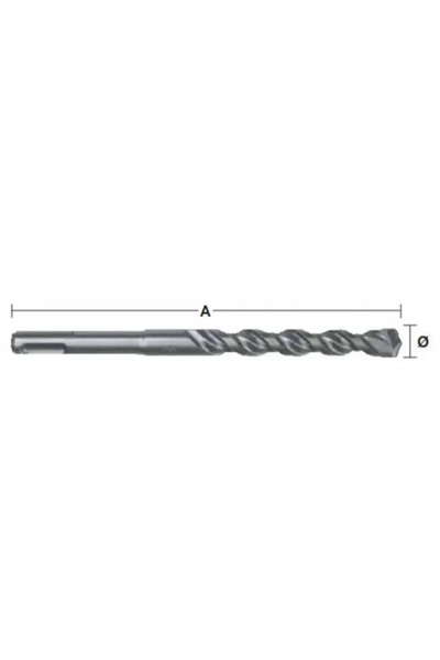 Milwaukee Burghiu SDS-plus, Milwaukee, Ø16x400x450 mm, seria M2, cu două tăișuri