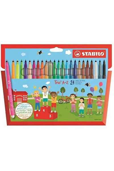 Stabilo Stilouri cu vârf de pâslă Trio A-Z 24 culori