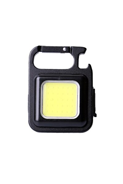OEM Mini COB LED flashlight, 4 modes, Aluminum, Black