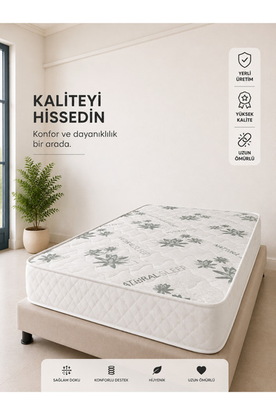 Nirvana Bedding 90x190 Tek Kişilik Full Ortopedik Yatak –Sünger Yatak- Dayanı...